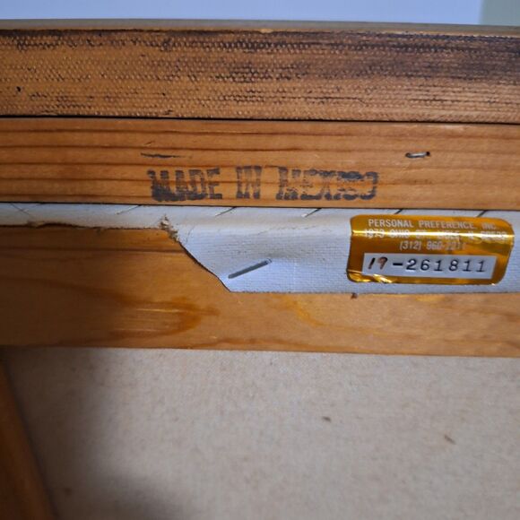 A Vintage Japanese Painting on Canvas Framed Artwork Floral Butterfly - Picture 13 of 16